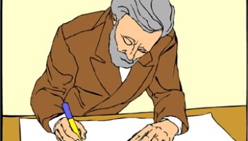 man-writing