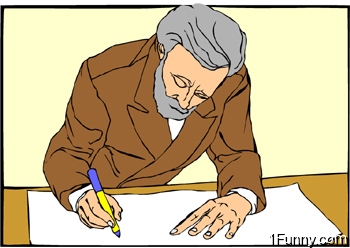 man-writing