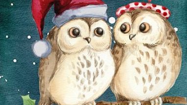 christmas-owls