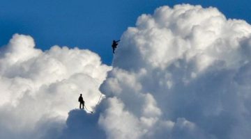 climbing clouds