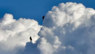 climbing clouds