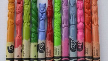 crayon-sculptures