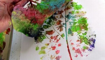 leaf-painting