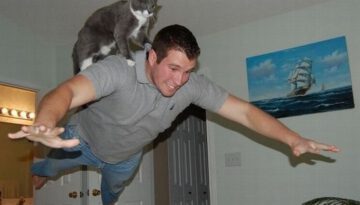 cat-riding-man