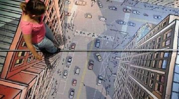 tight-rope-street-art