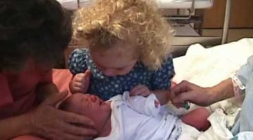 Older Sister Reassures Baby