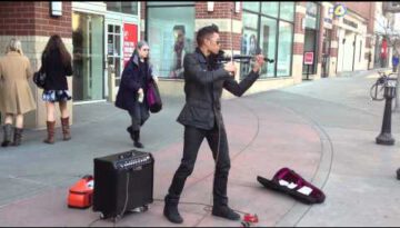 Amazing Street Fiddle Musician