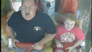 Scared Dad on Ride