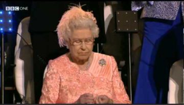 The Queen is Bored at the Olympics