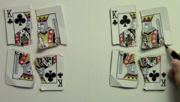 Ripped Playing Card
