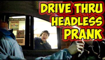 Headless Drive Through Prank