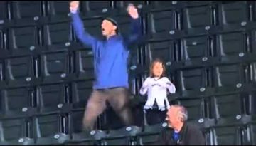 Dad Dancing at Stadium