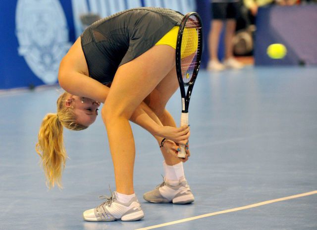 Denmark's tennis star Caroline Wozniacki