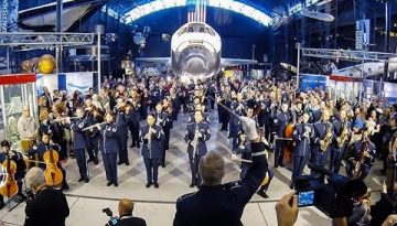 U.S. Airmen Perform Holiday Flash Mob