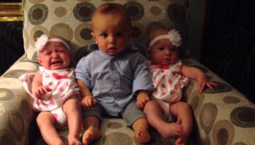 Baby Stuck Between Identical Twins