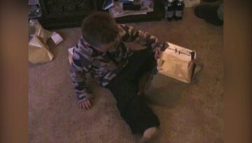 Little Boy gets EXACTLY what he Wanted for Christmas
