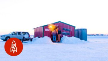Hillbillies Ice Hole – A Bar on Top of a Frozen Lake