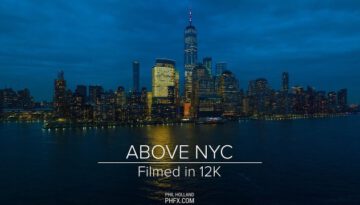 Above New York City Filmed in 12K