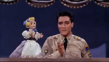 Elvis Presley Sings “Wooden Heart” with a Puppet