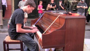 Incredible Boy Plays Street Piano in New Orleans