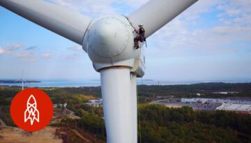 Woman Climbs Wind Turbines for a Living