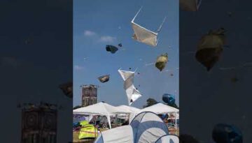 A Vortex of Flying Tents