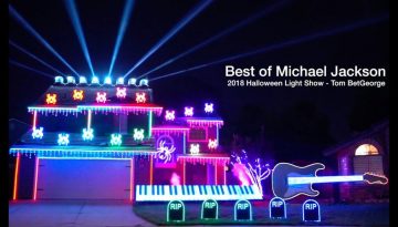Best of Michael Jackson Halloween Light Show