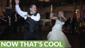 Bride and Dad Surprise Wedding Guests With Amazing Dance