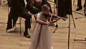 9-year Old Prodigy Performs Her Own Violin Conerto