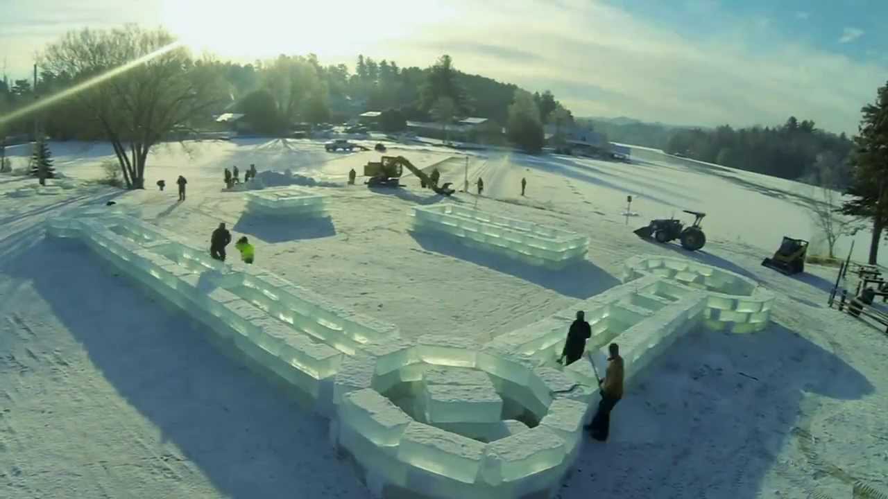 Building a Giant Ice Castle