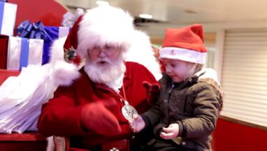 Santa Signing to Child