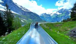 Scenic Mountain Roller Coaster in Switzerland
