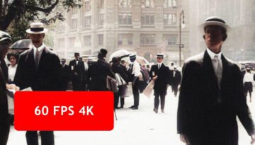 Crystal Clear Color 4K Footage of 1911 New York