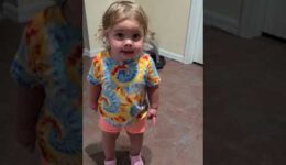 Toddler Vehemently Denies Touching Dog Food When Questioned