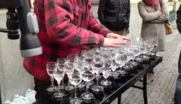 Hallelujah on Crystal Wine Glasses