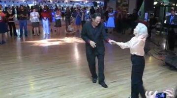 90 Year Old Woman Walks Onto the Dance Floor