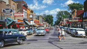 Main Street, USA in the 1950s – Photos of life in America