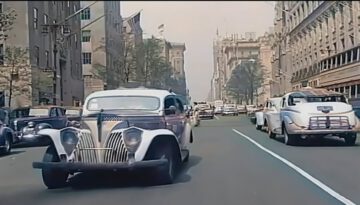 New York 1940s in Color, Driving Downtown