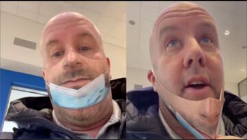 Man Pranks People With Realistic Face Mask