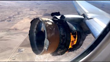 Plane Engine Explodes Mid-Flight