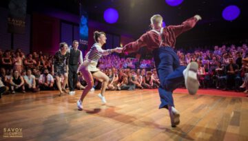 Swing Dancing Champions Dueling Battle