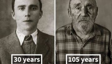 People When They Were Young and at 100 Years Old