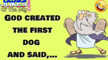 Funny Joke: God Created the First Dog and Said