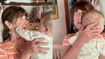 Grandma Finally Meets Her Granddaughter After Five Months