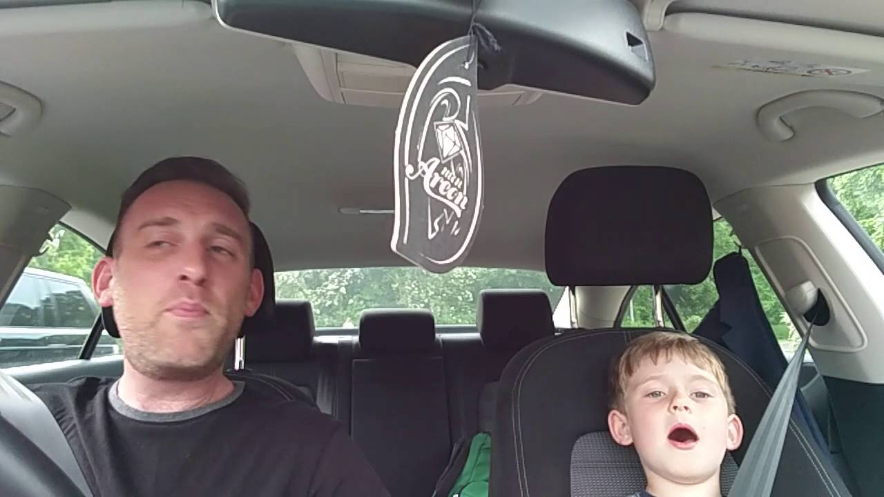 Dad and Son Sing Frank Sinatra in the Car