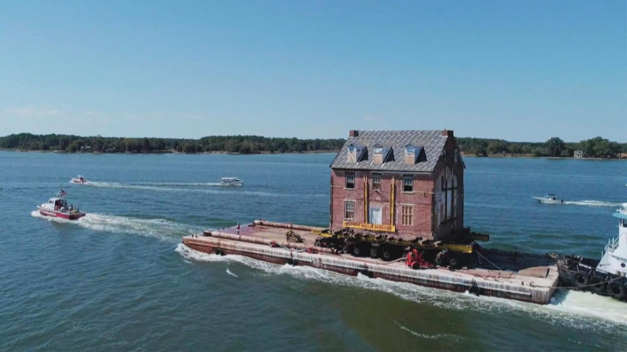 Man Moves Historic Home Across a River