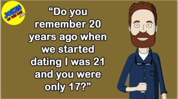 Funny Joke: Husband Remembering 20 Years Ago