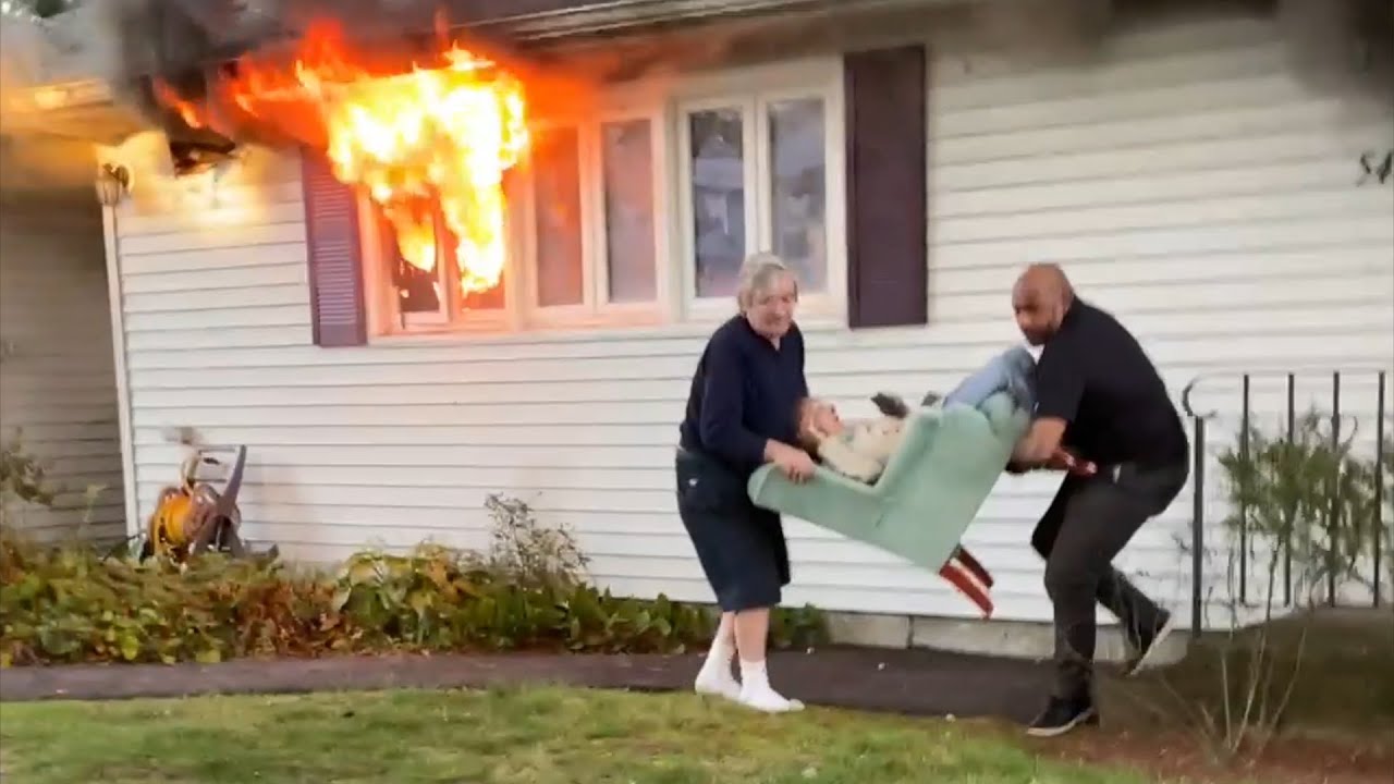 Good Samaritans Rescue Elderly Woman From her Burning Home