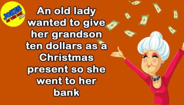 Funny Joke: Senior at a Bank