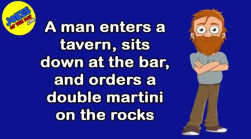 Funny Joke: Double Martini on the Rocks